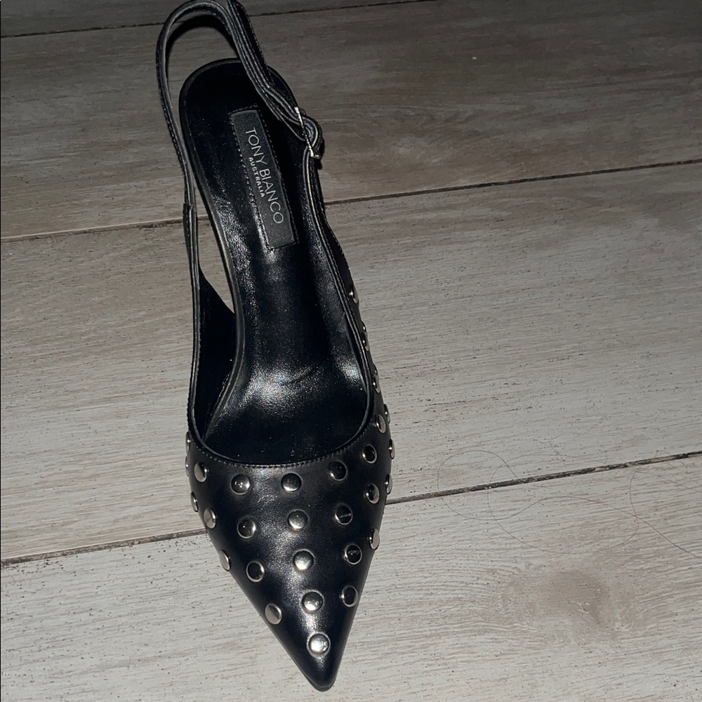 Tony Bianco Black Studded Heels